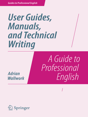 cover image of User Guides, Manuals, and Technical Writing